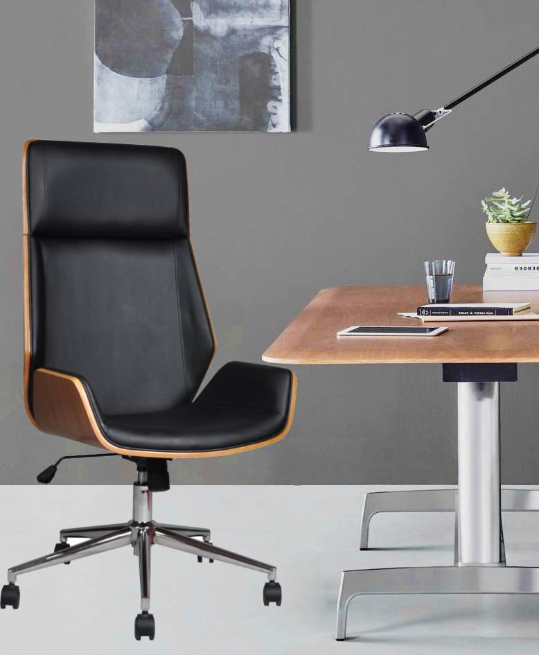 Scaun de birou directorial US116 Calisto, negru, 60x65x111-118 cm - 1 | YEO
