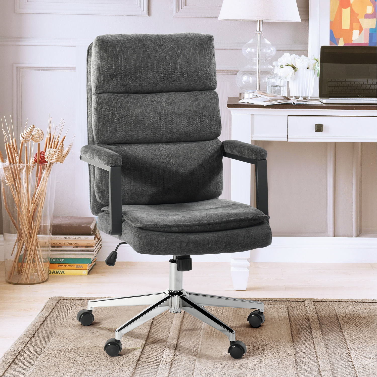 Scaun de birou US134 Aria, antracit, 65.5x71.5x106-116 cm - 1 | YEO
