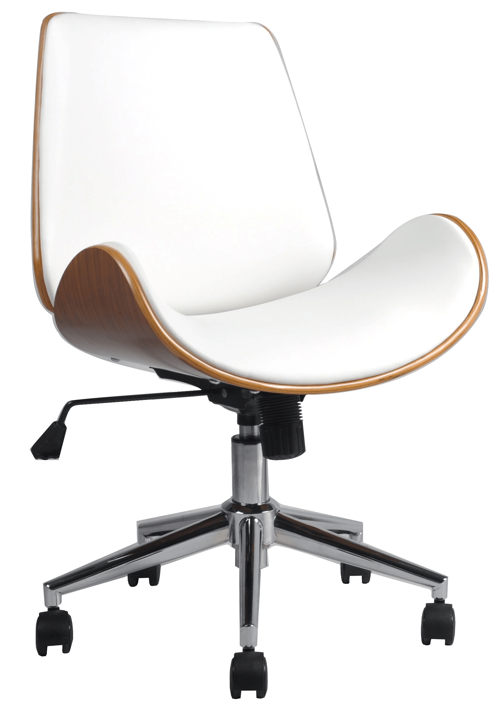 Scaun de birou directorial US114 Apolo, alb, 51x58x86-98 cm