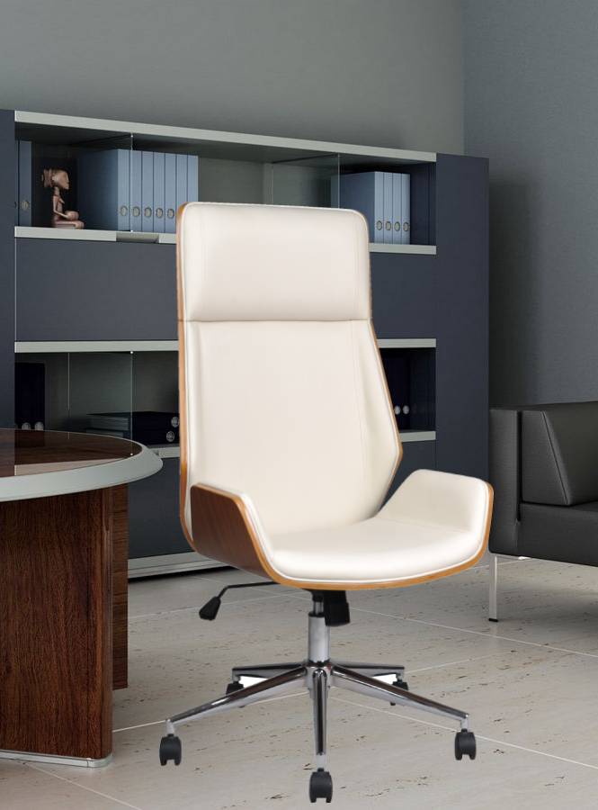 Scaun de birou directorial US116 Calisto, alb, 60x65x111-118 cm - 1 | YEO
