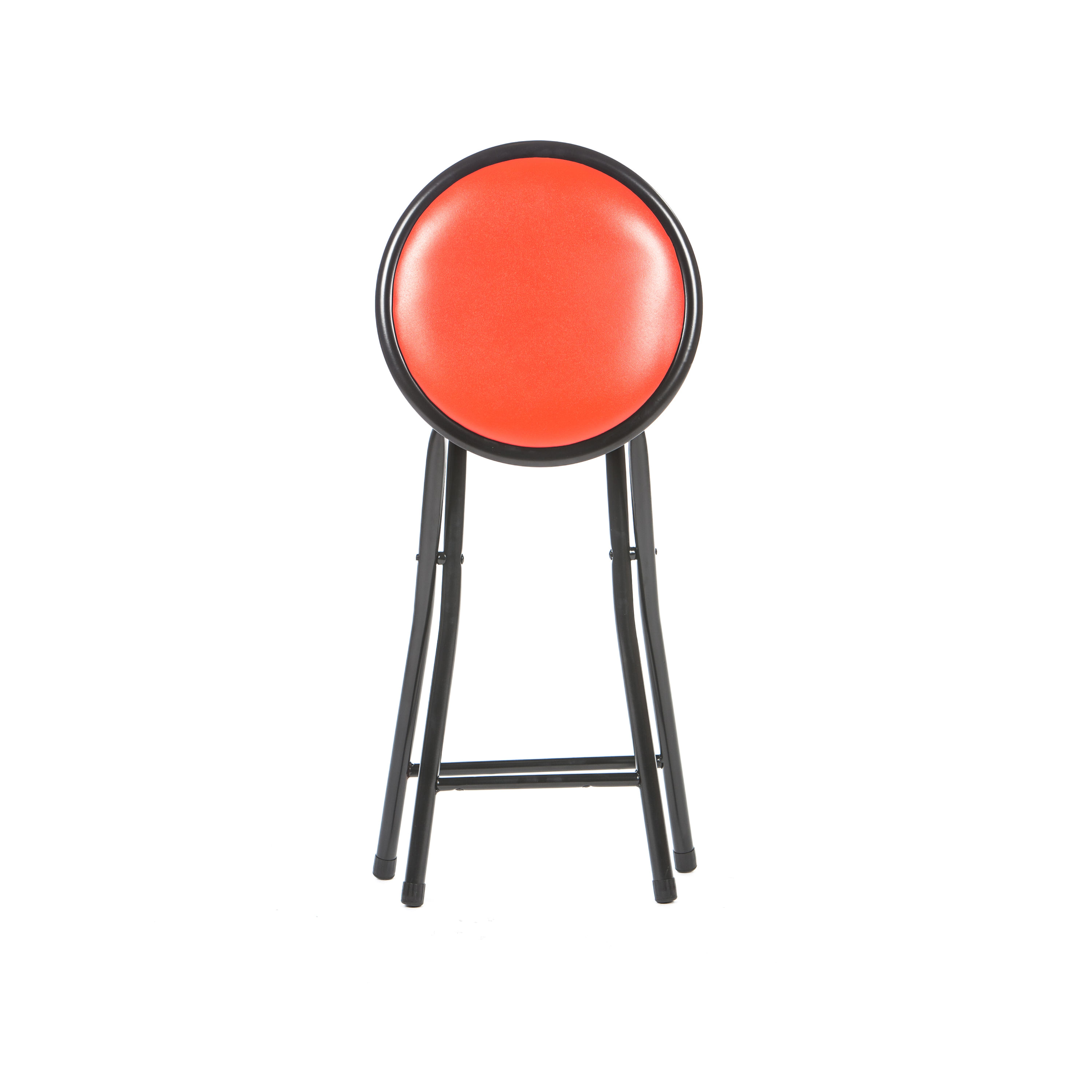 Taburet pliant Malaga, rosu, 30x30x45 cm