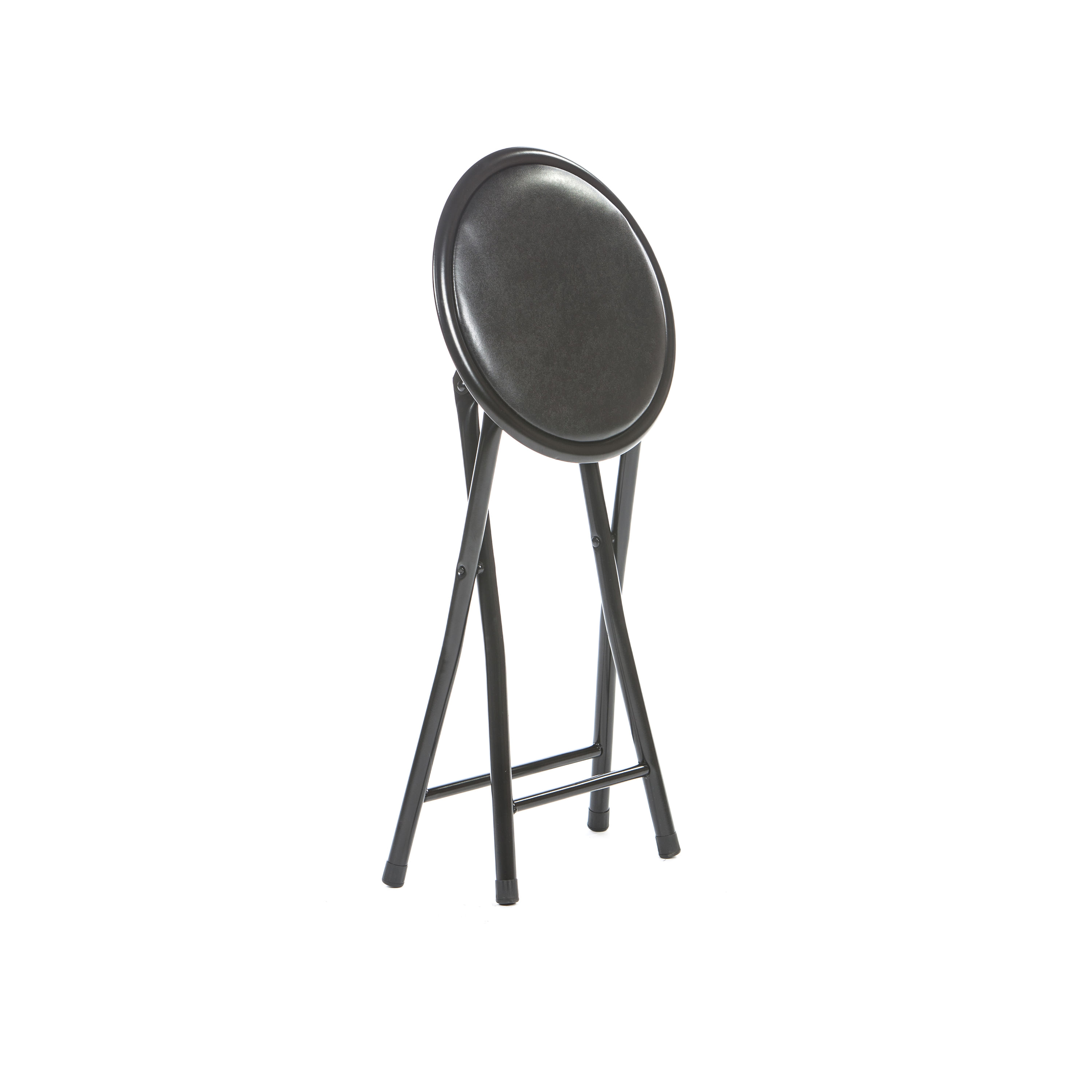 Taburet pliant Malaga, negru, 30x30x45 cm - 3 | YEO