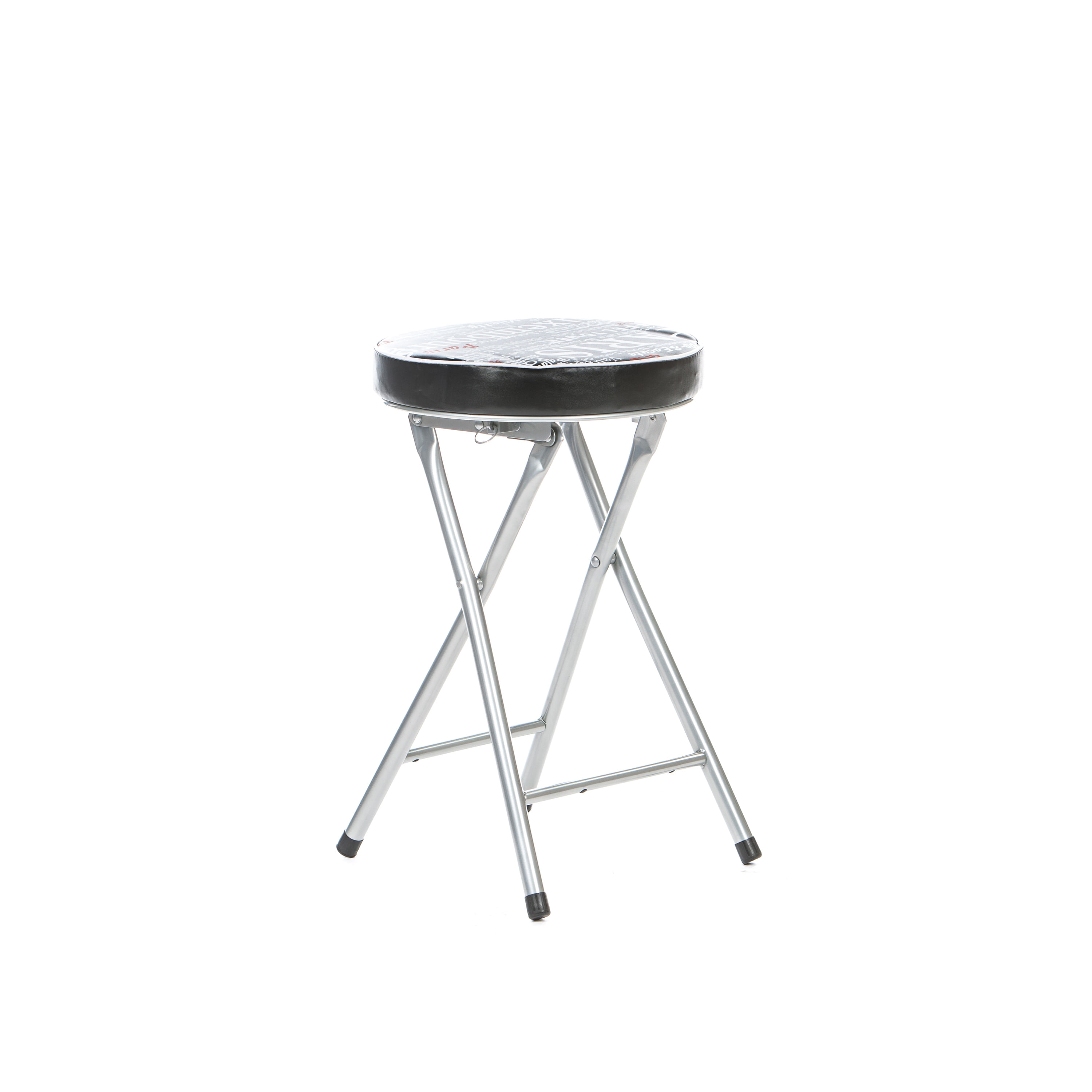 Taburet pliant Cosmo Paris, negru, 30x30x50 cm