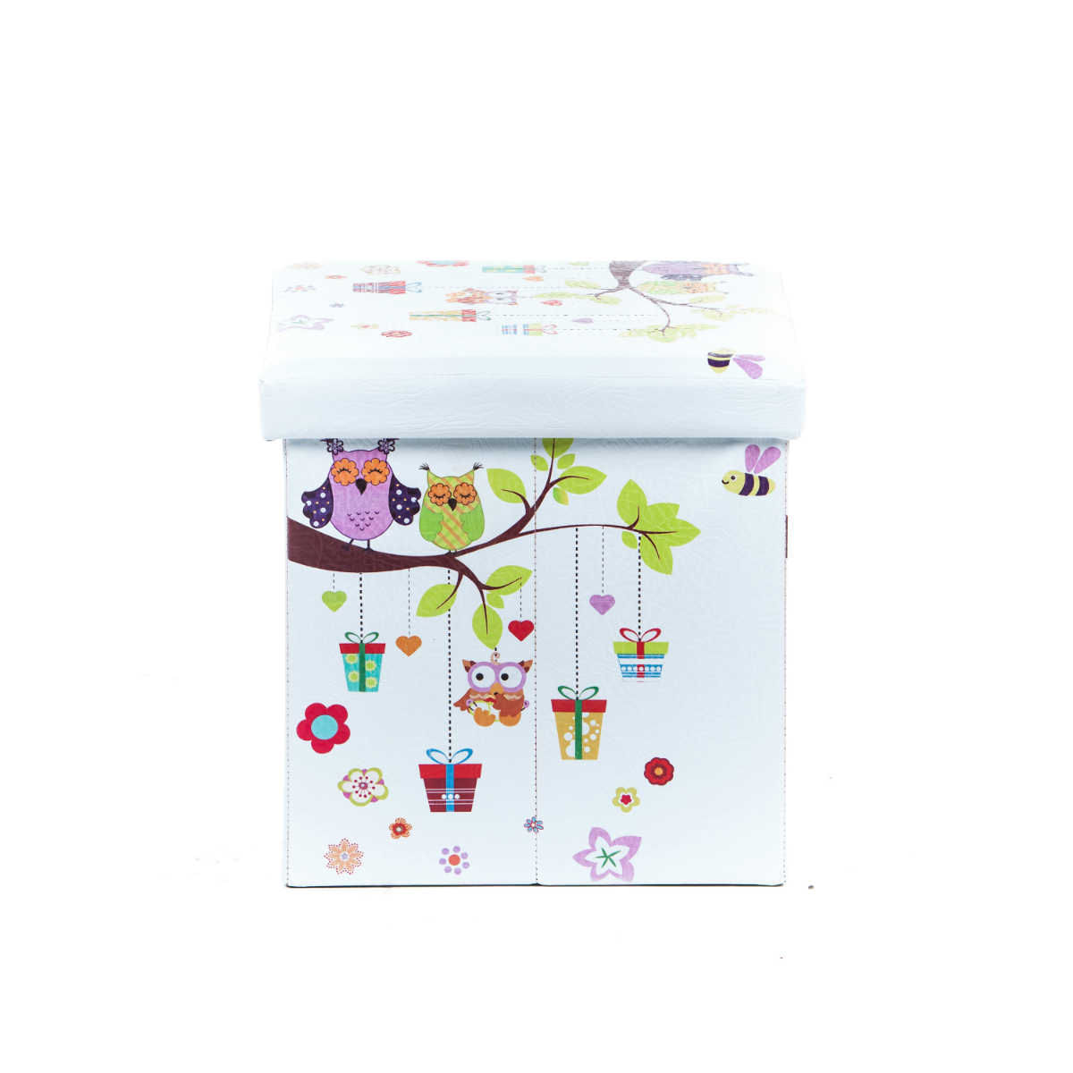 Taburet Design Owls, multicolor, 38x38x37.5 cm - 2 | YEO