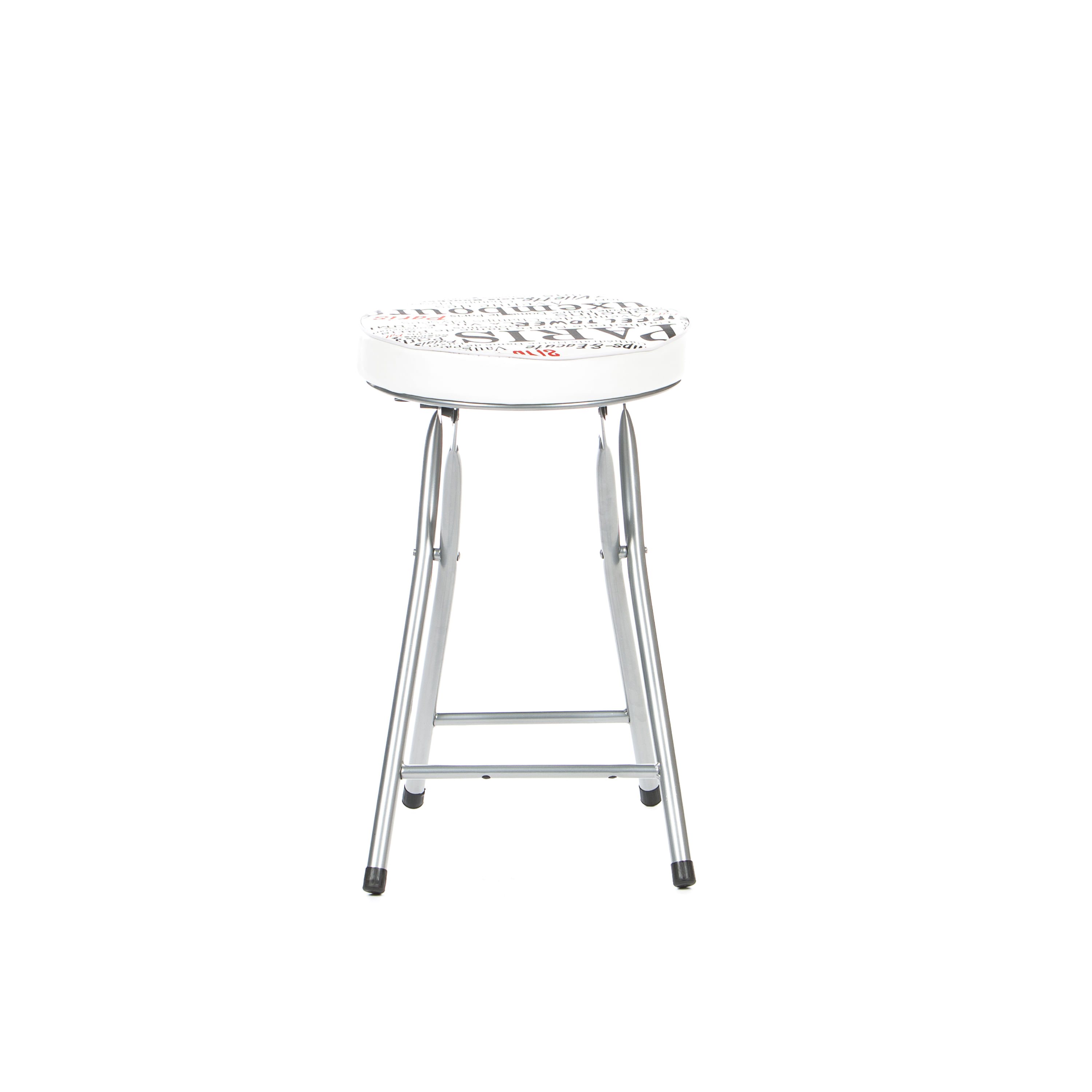 Taburet pliant Cosmo Paris, alb, 30x30x50 cm - 1 | YEO