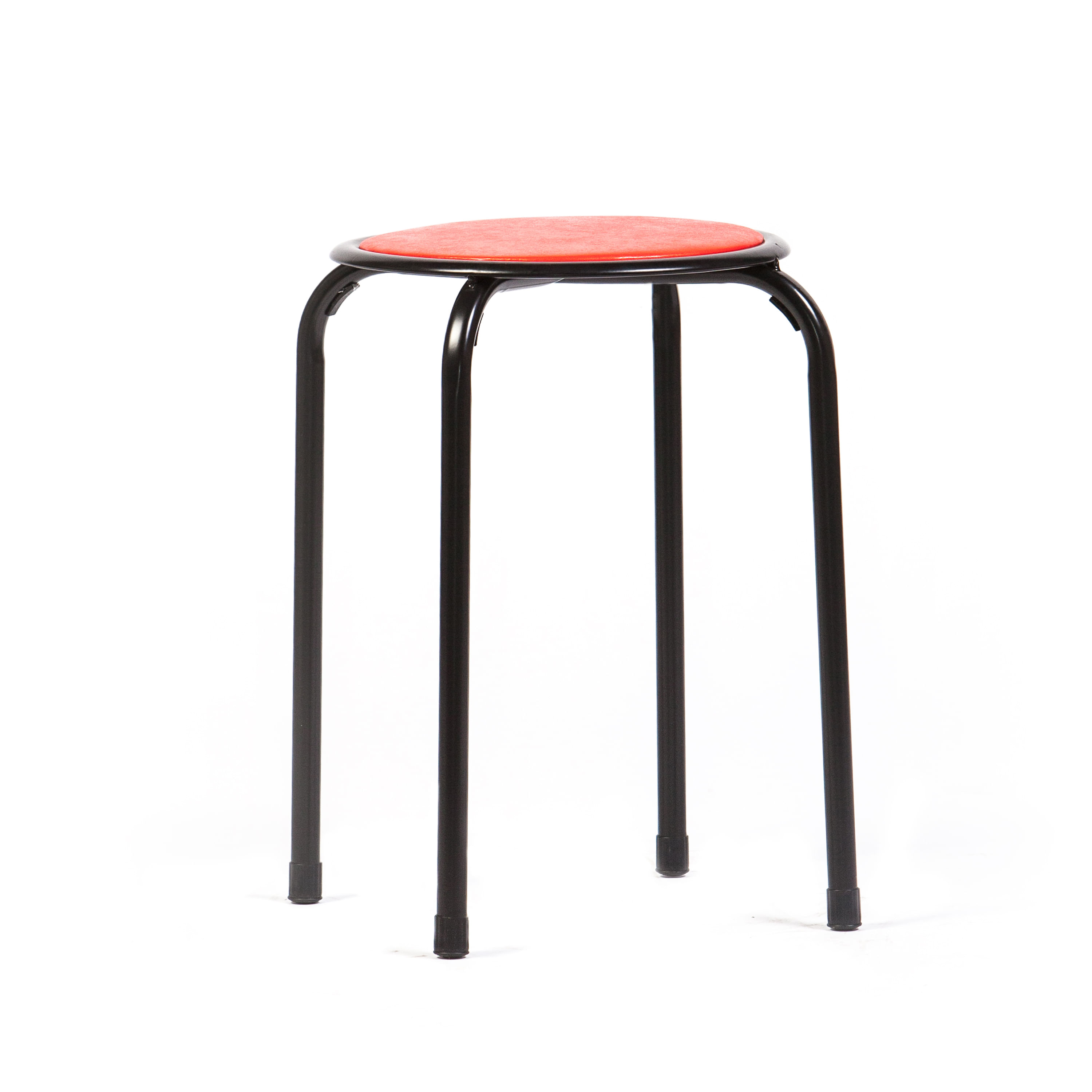 Taburet fix Alicante, rosu, 30x30x45 cm - 1 | YEO