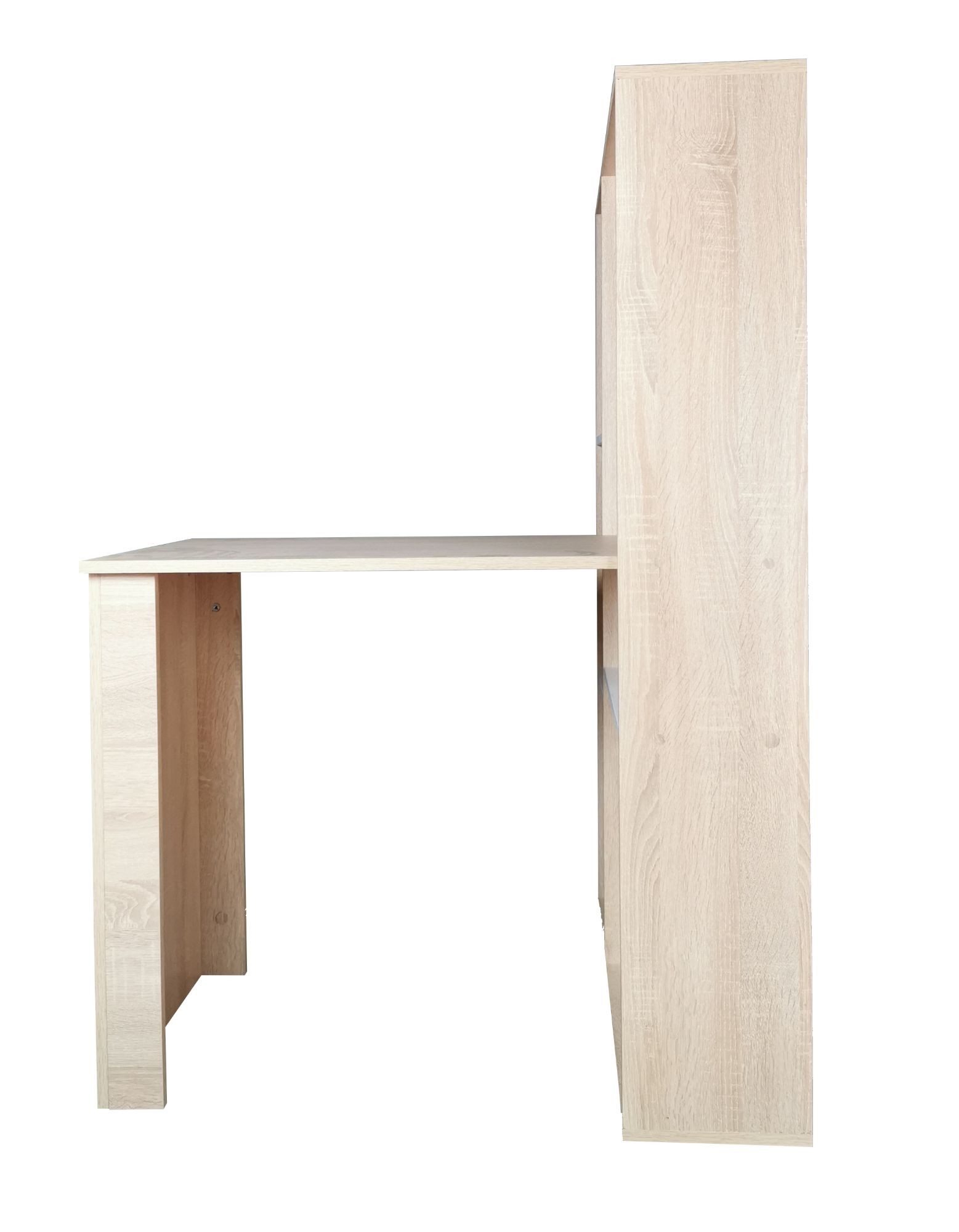 Birou Baber, stejar alb, 84x120x138 cm - 1 | YEO