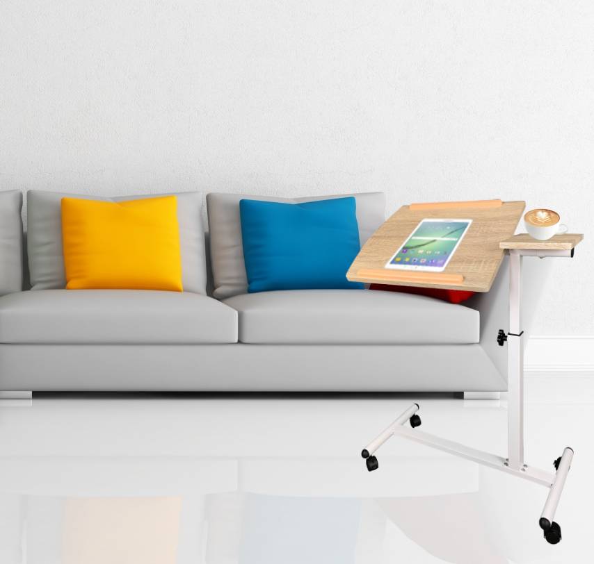 Masa laptop Tudor, stejar, 68x38x55-79 cm - 1 | YEO