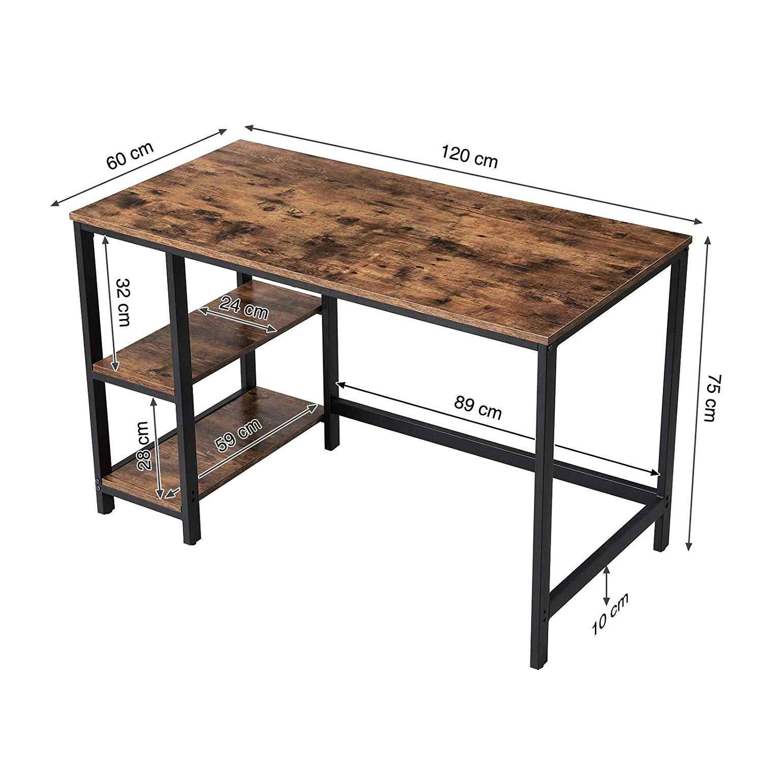 Masa de birou Vintage, maro, 120x60x75 cm - 1 | YEO