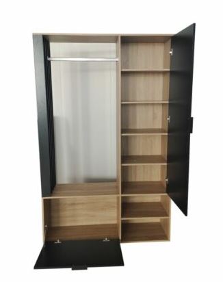 Set mobilier hol cu oglinda, Austin, 120x33x190 cm, UnicSpot - 1 | YEO