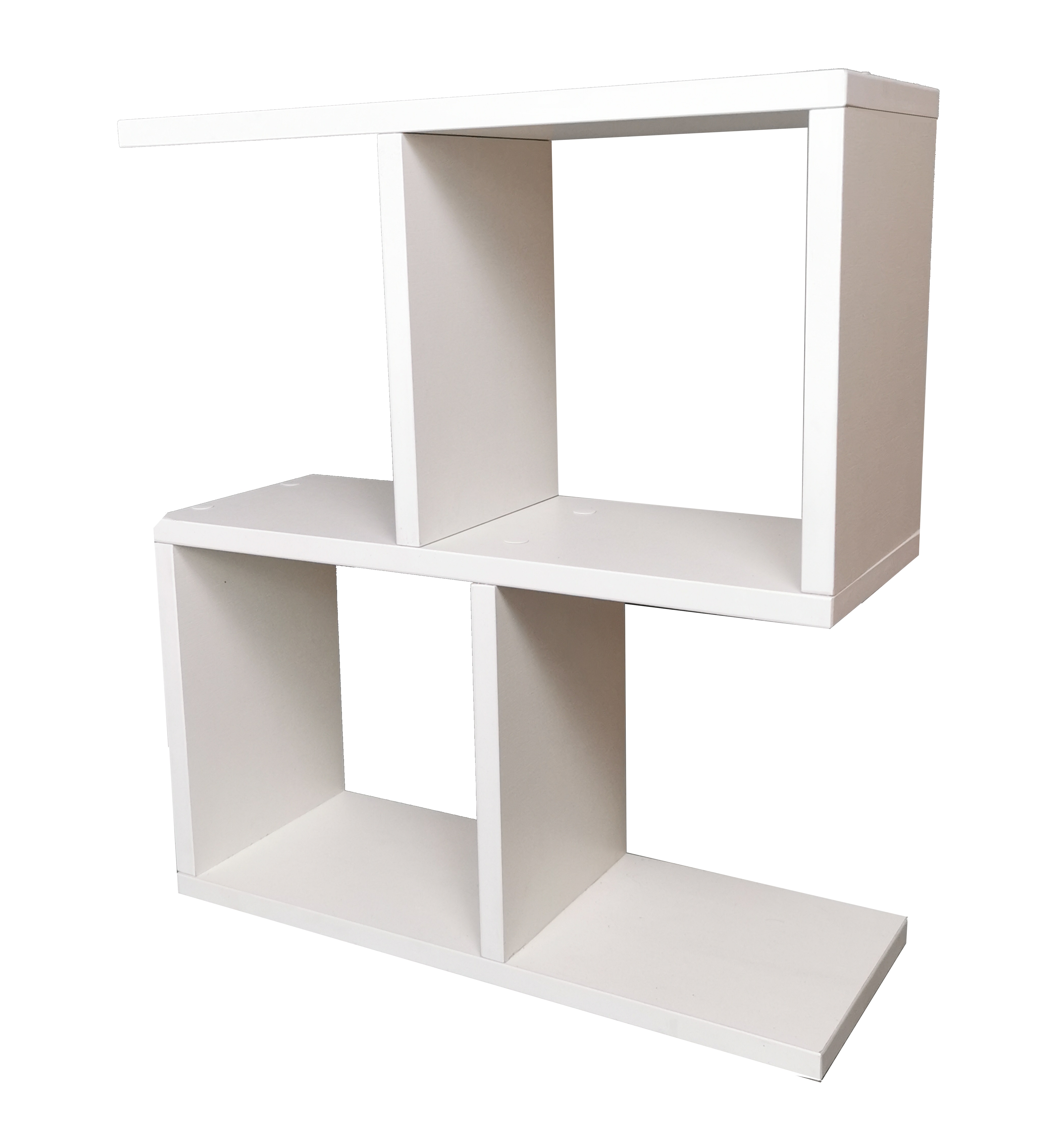 Masuta laterala de cafea, alb, 45x20x51.4 cm - 4 | YEO