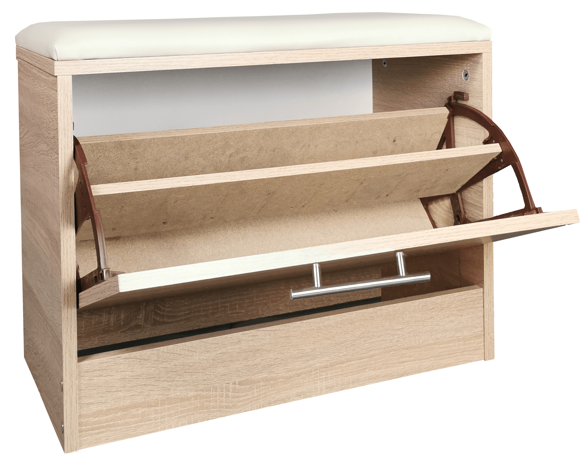 Pantofar tip taburet Milo, stejar, 60x30x45 cm