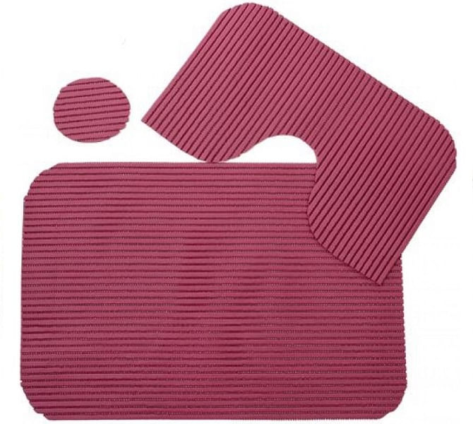 Covor baie Ciprus set 3 buc, multicolor