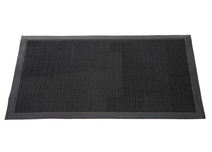 Covoras intrare Fingertip, negru, 45x75 cm
