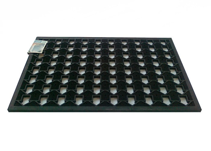 Covoras intrare In Out, negru, 45x75 cm
