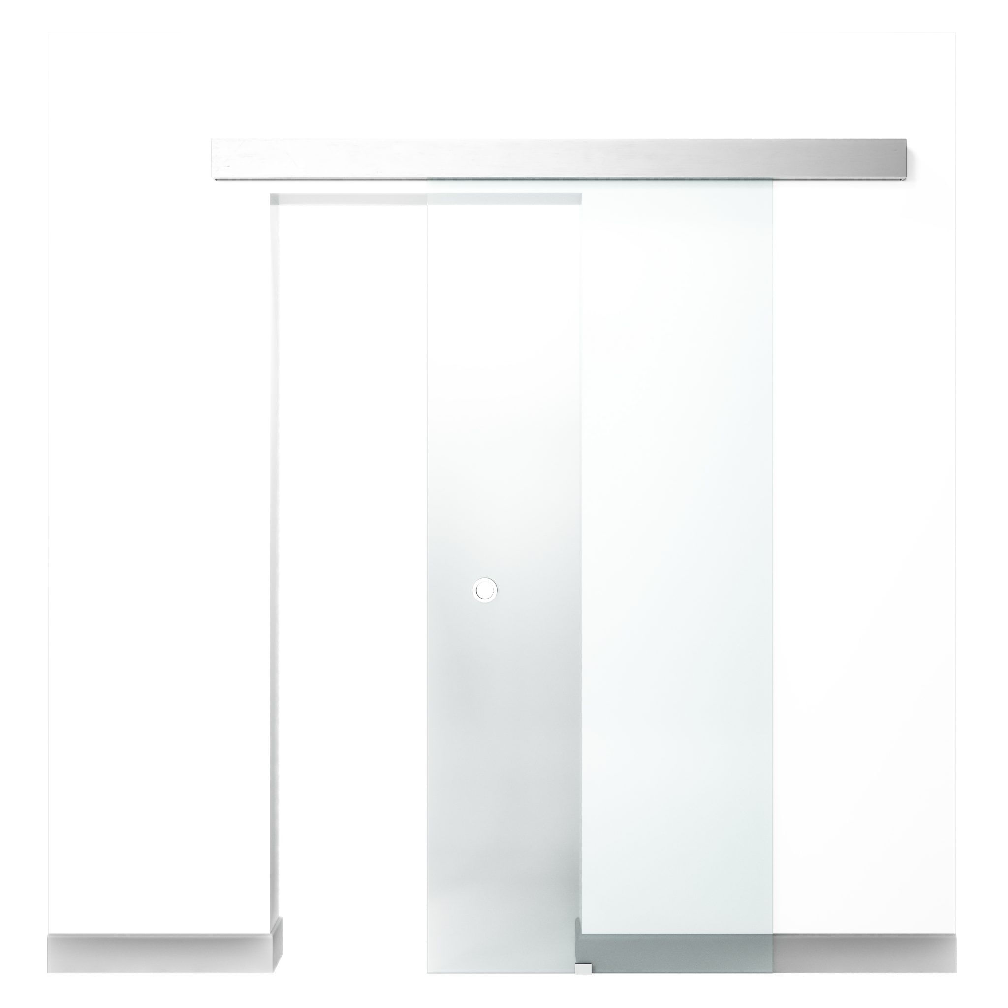 Set usa glisanta sticla RS120, sablat, 85x205x0.8 cm - 1 | YEO