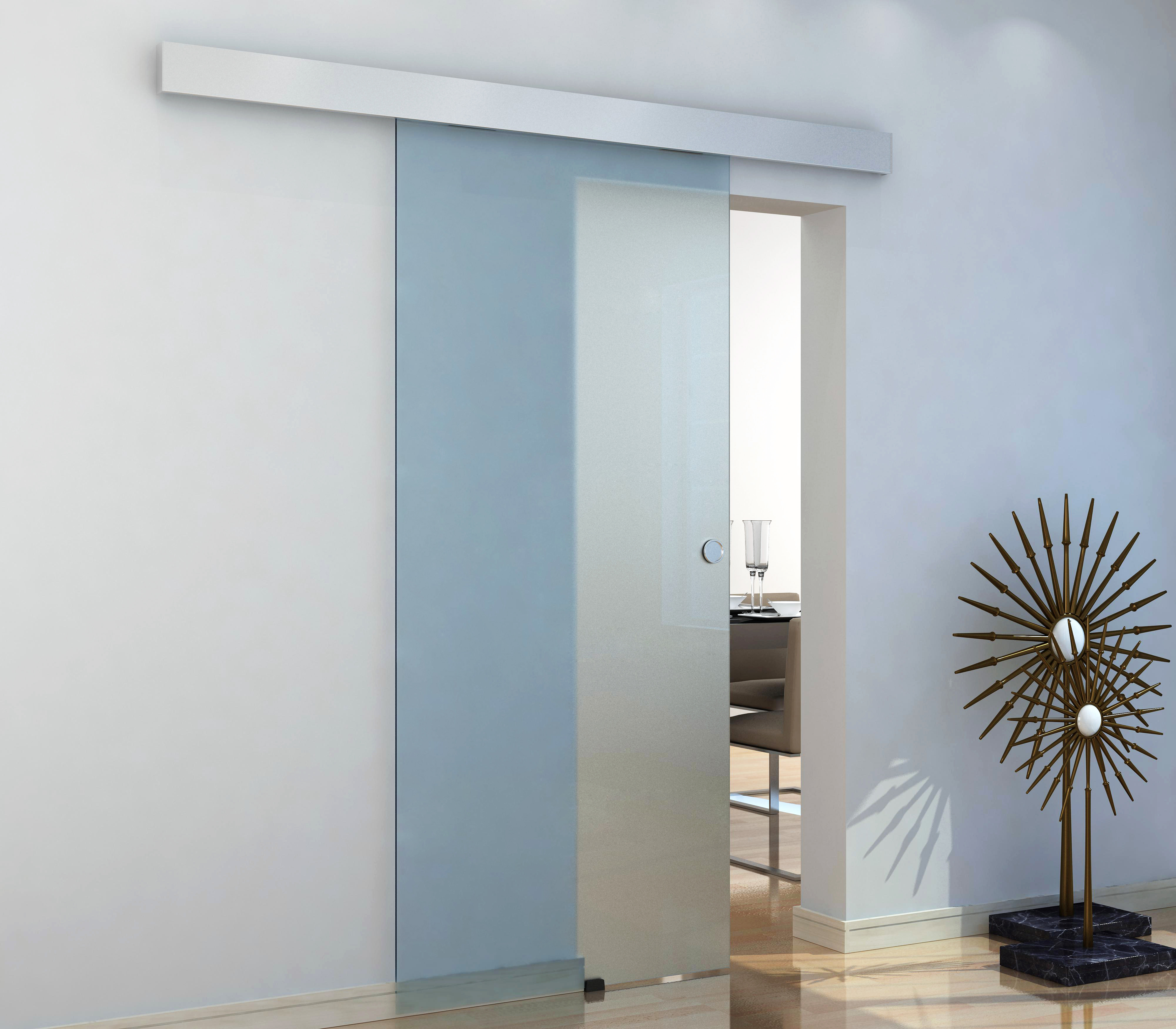 Set usa glisanta sticla RS120, sablat, 85x205x0.8 cm - 4 | YEO