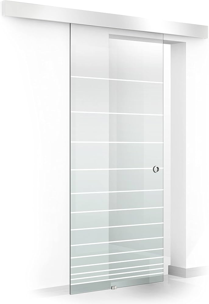 Set usa glisanta sticla GD05,205x95x0.8 cm, UnicSpot