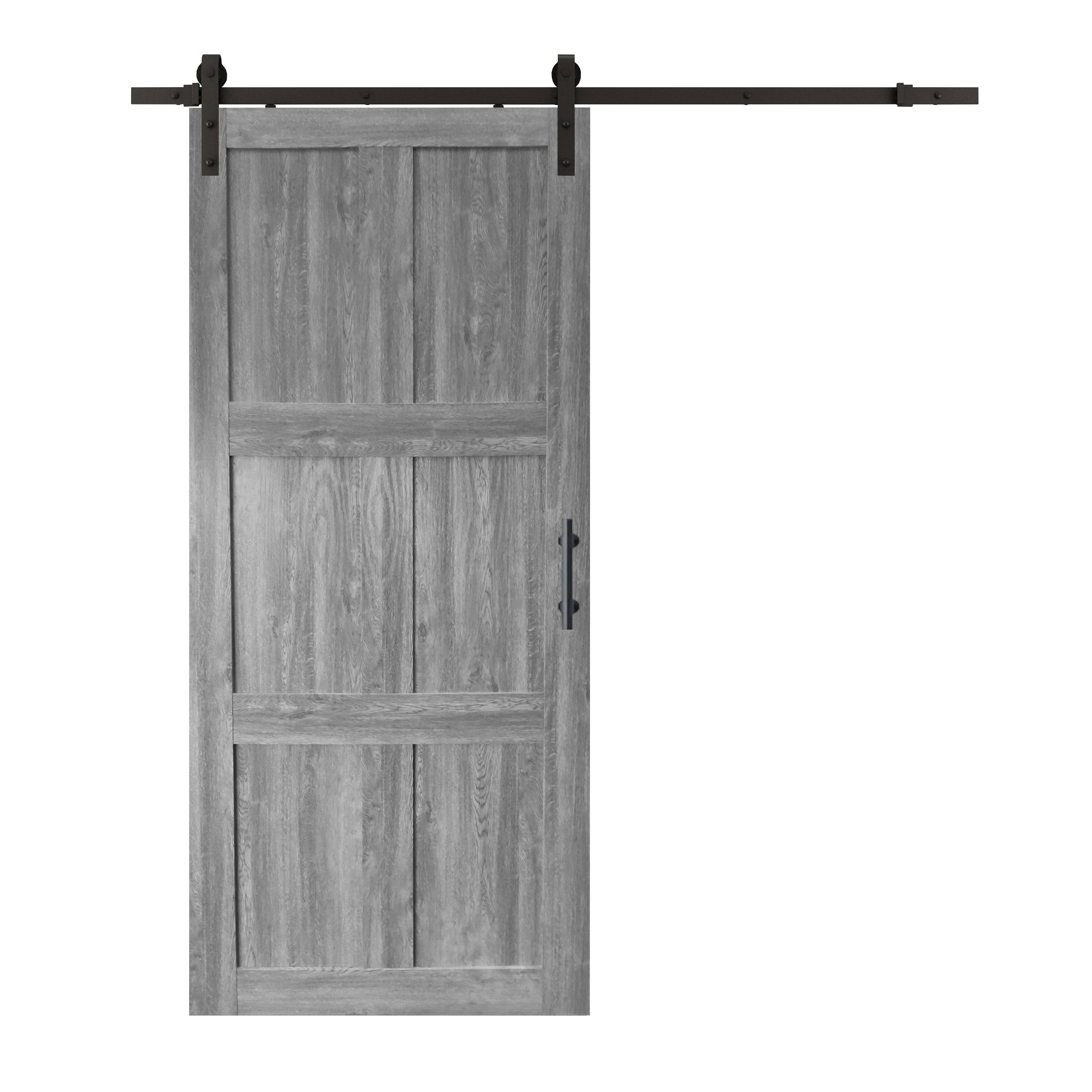 Set usa glisanta tip hambar, exclusiv UnicSpot, gri, 213x96.5x3.5 cm