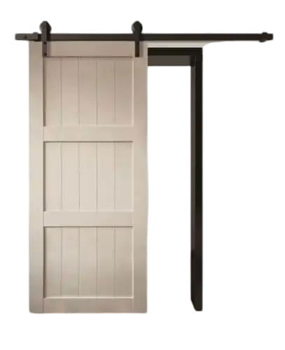 Usa glisanta tip hambar Country, alb, 213x96.5x3.5 cm