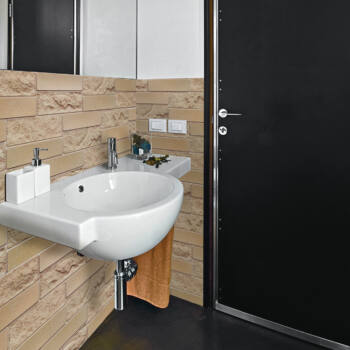 Panou decorativ PVC, brick, 98x48x0.3 cm - 1 | YEO