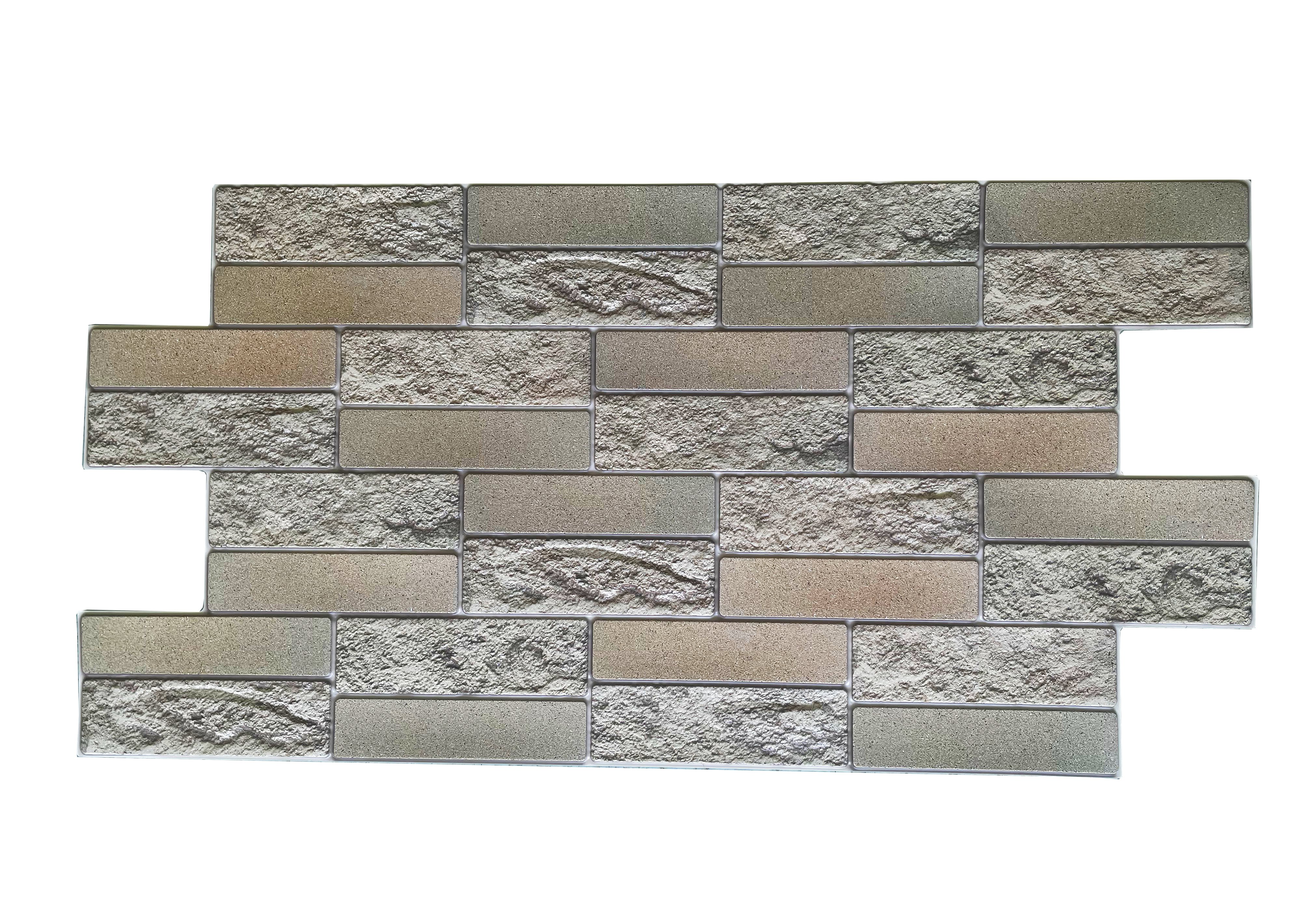 Panou decorativ PVC, brick, 98x48x0.3 cm - 2 | YEO