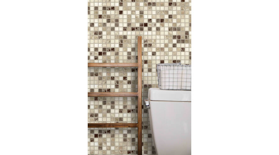 Panou decorativ PVC, marmura bej, 98x48x0.3 cm - 1 | YEO