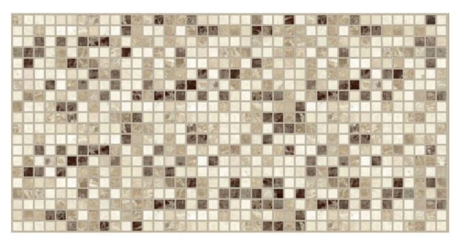 Panou decorativ PVC, marmura bej, 98x48x0.3 cm - 2 | YEO