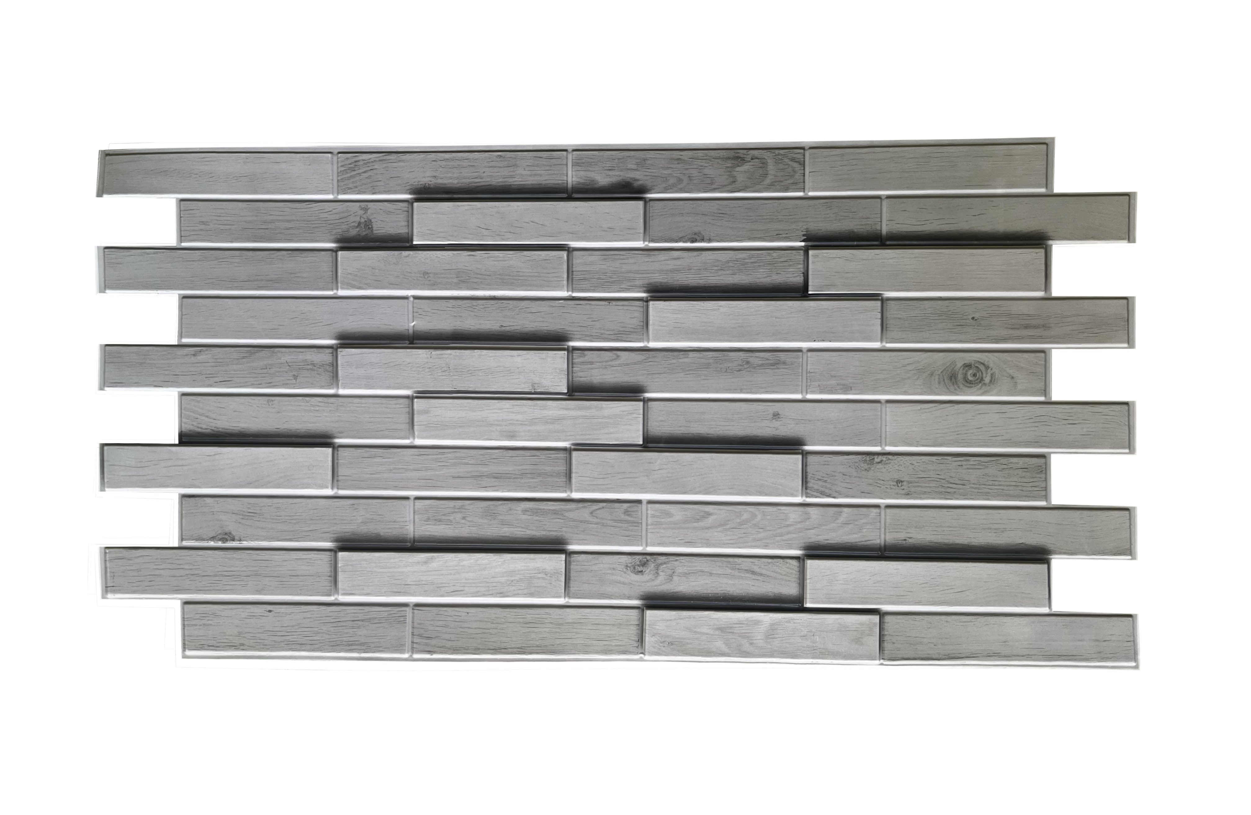 Panou decorativ PVC, stejar alb, 98x48x0.3 cm - 4 | YEO