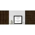 Set 4 buc Panou riflat acustic, nuc inchis, UnicSpot, 60x60x2.1 cm