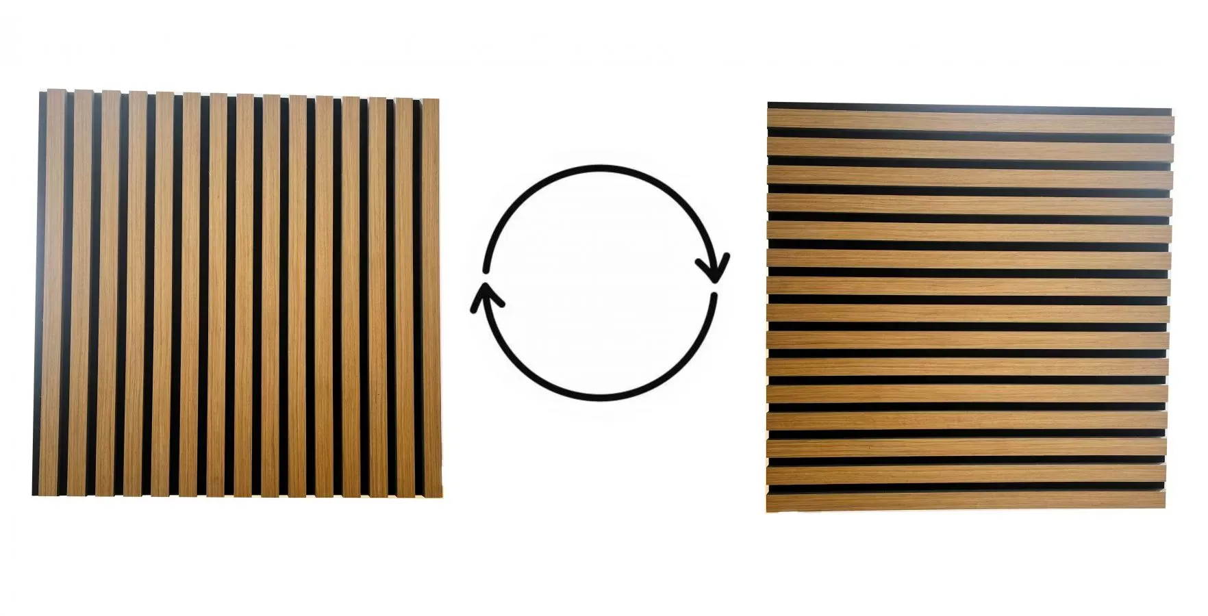Set 4 buc Panou riflat acustic, tec, UnicSpot, 60x60x2.1 cm - 1 | YEO