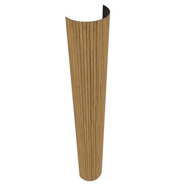 Panou riflat acustic flexibil, tec, 240x60x0.8 cm
