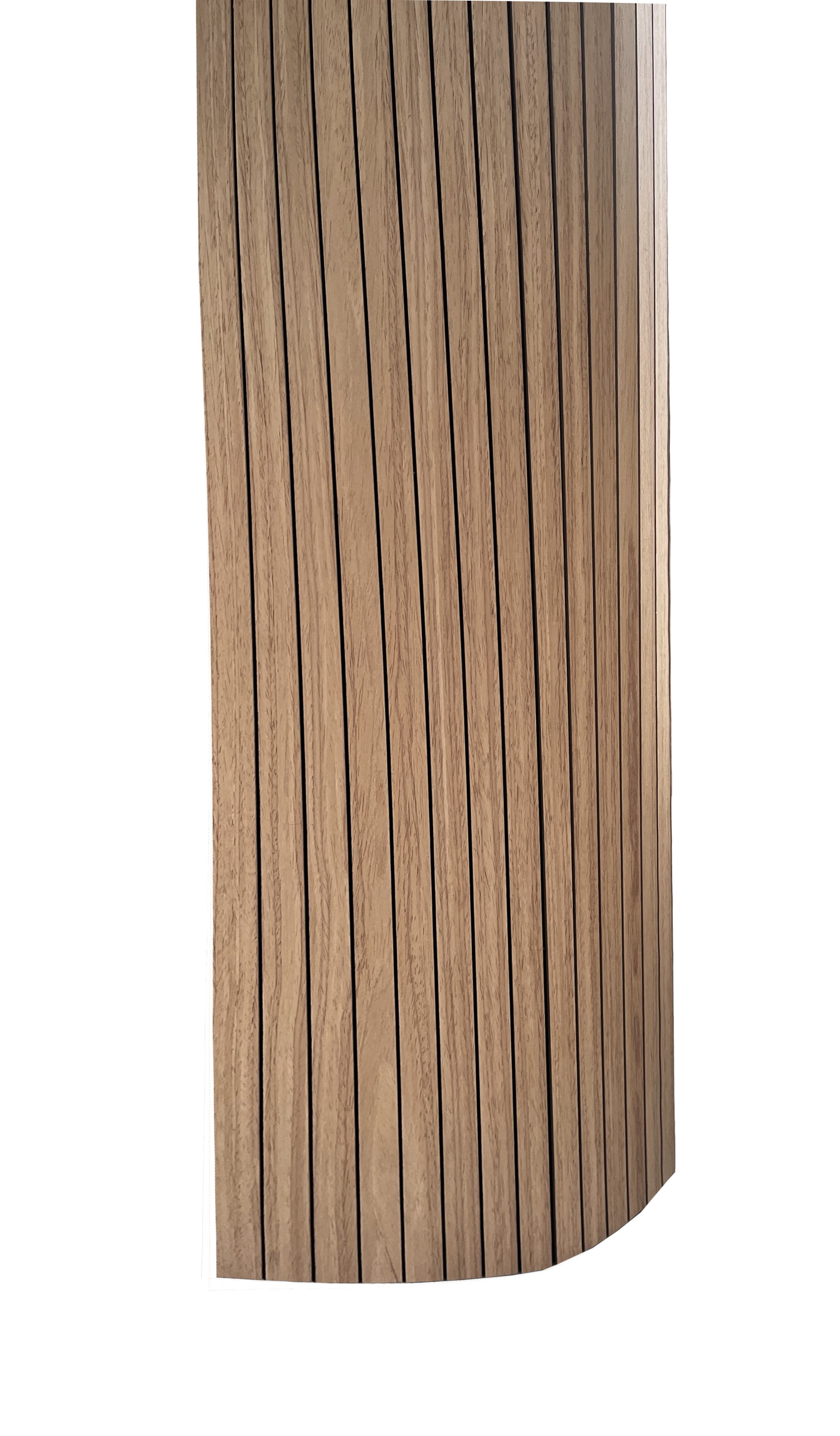 Panou riflat acustic flexibil, nuc, 240x60x0.8 cm