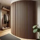 Panou riflat acustic flexibil, nuc, 240x60x0.8 cm - 2 | YEO