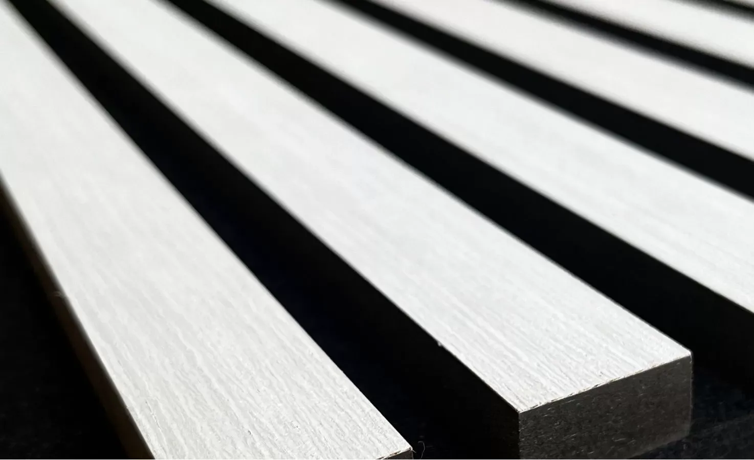 Panou riflat acustic, alb, UnicSpot, 240x60x2.1 cm - 2 | YEO