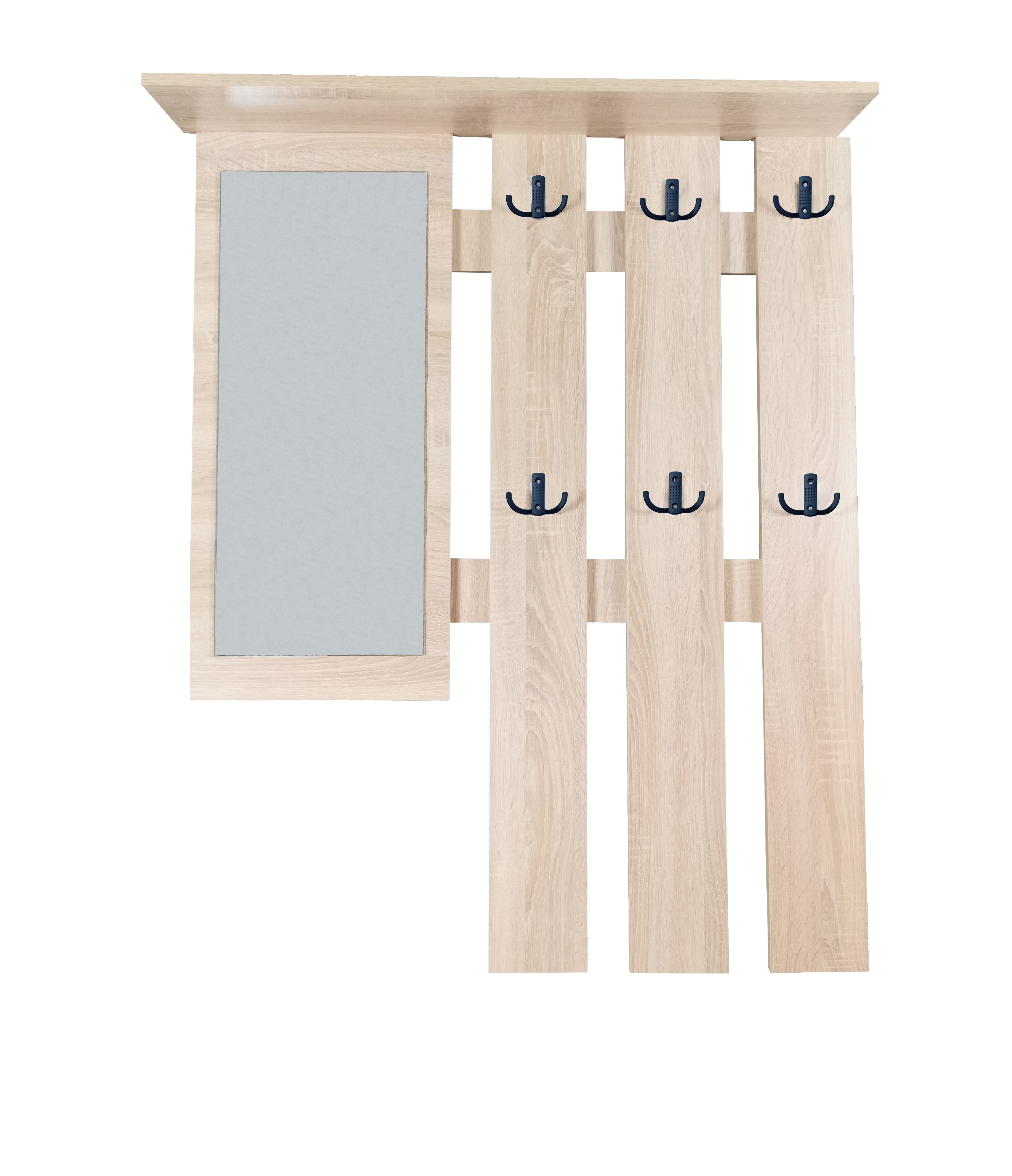 Set mobilier hol Filio, stejar alb, 90x22x116 cm - 2 | YEO