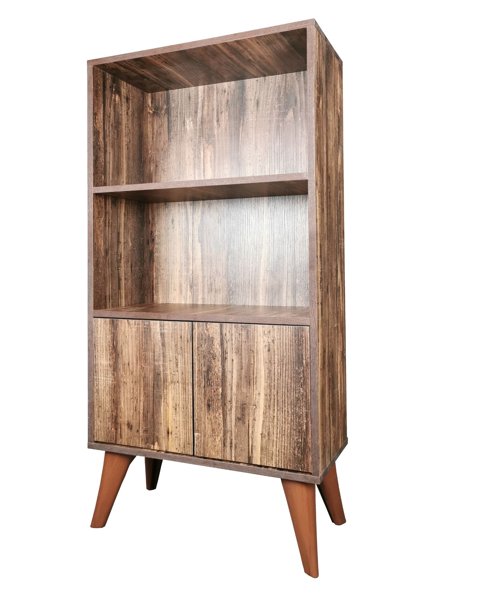 Biblioteca Retro, maro, 60x30x120 cm - 4 | YEO
