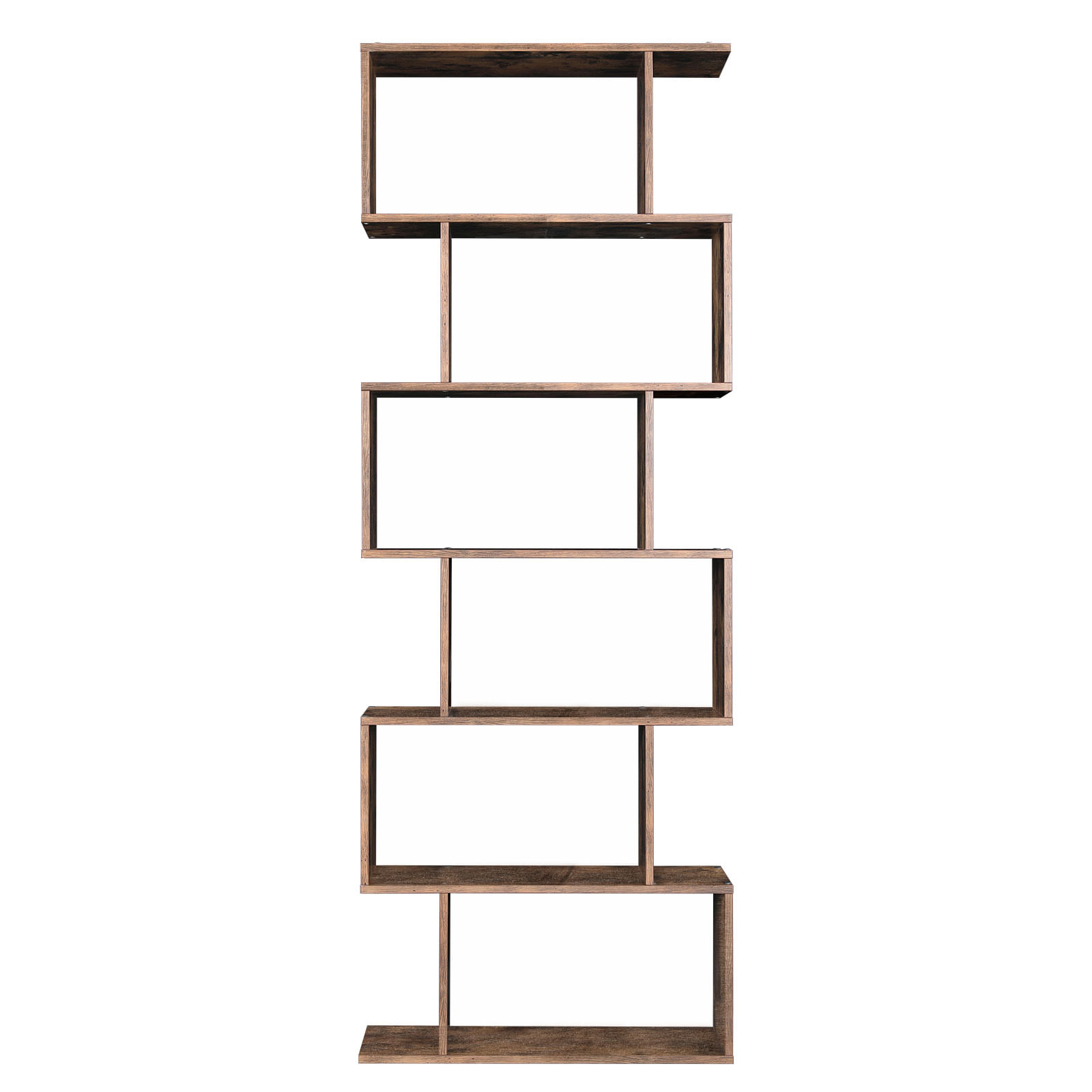 Biblioteca Zig-zag, maro, 70x24x190.5 cm - 4 | YEO