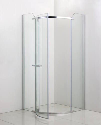 Cabina de dus semirotunda, cadru cromat, 90x90x190 cm - 1 | YEO