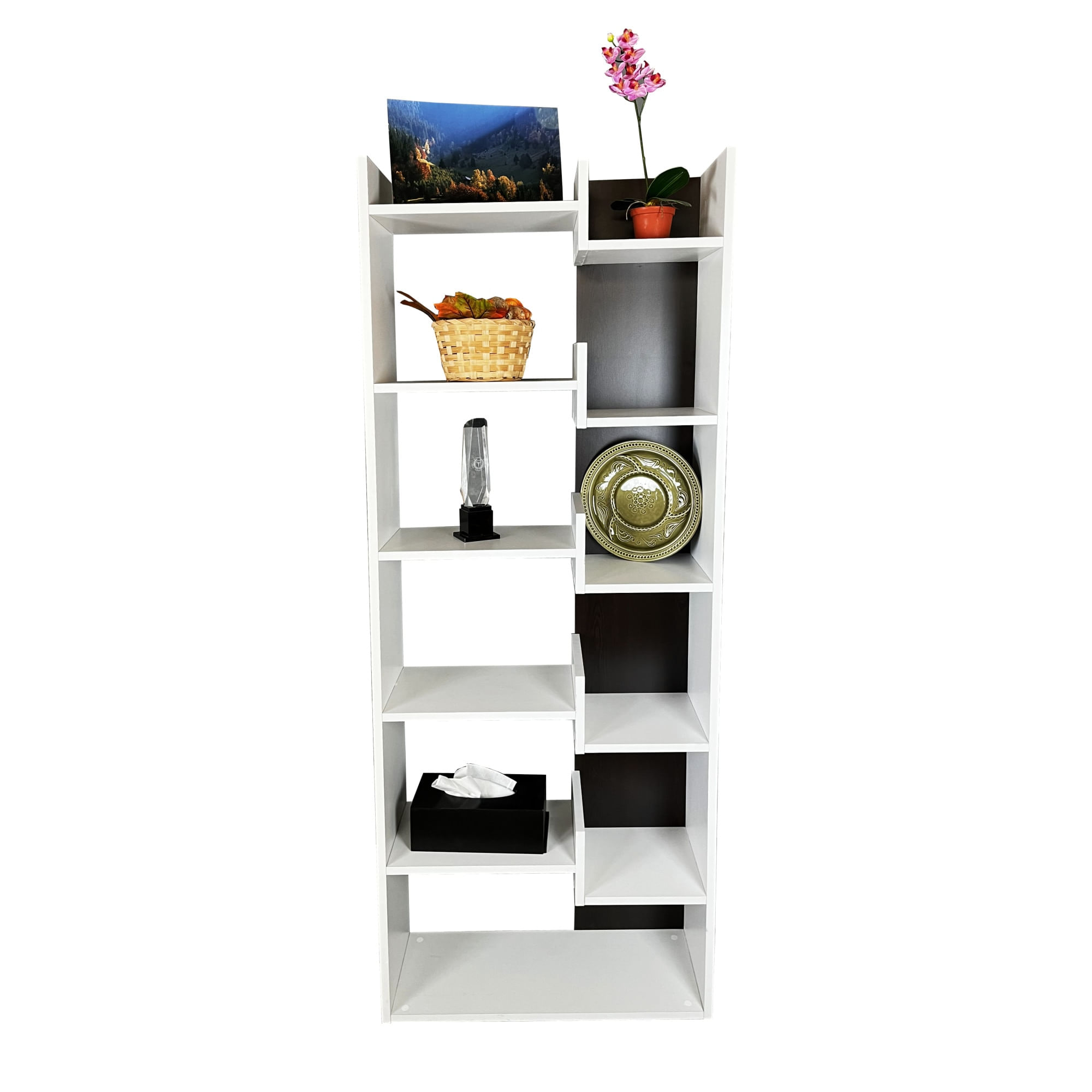 Etajera living Haby, alb, 61x22x162 cm