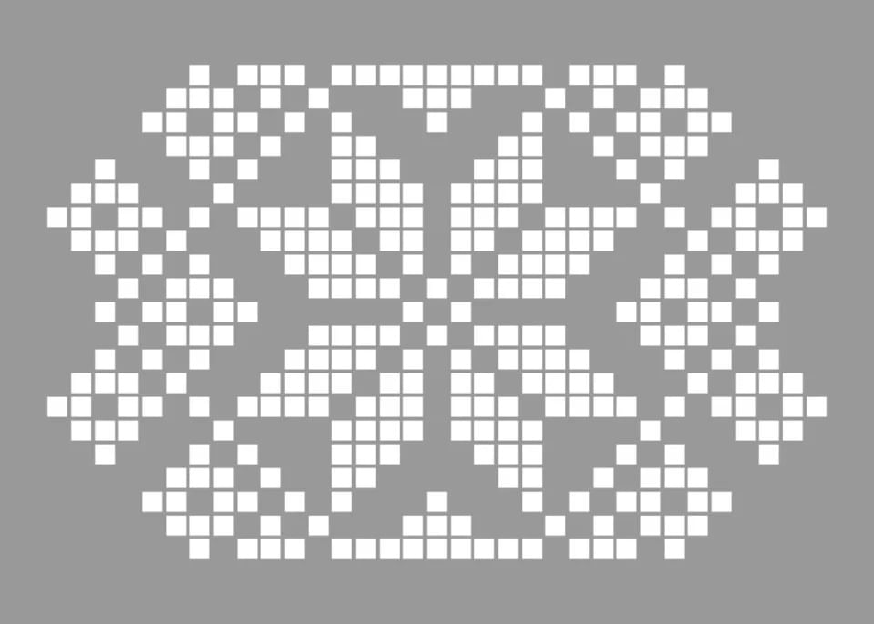 Sablon 340x250x0.7mm, Motiv Traditional Romanesc, Refolosibil MX70003, 28 x 18 cm