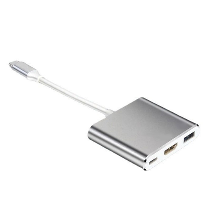 Adaptor multifunctional 3 in 1 USB-C la HDMI Techstar® ZFZ3IN1, HDMI 4K, 1 x USB 3.0, PD Port, Compatibil HD TV - imagine 9