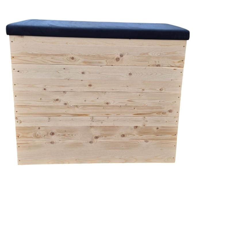 Lada gimnastica scolara, 5 module trapezoidala, lemn masiv