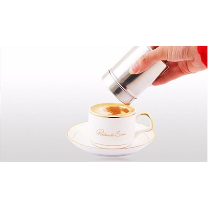 Set Sita pentru decorat cafeaua din inox + 16 forme - 2 | YEO
