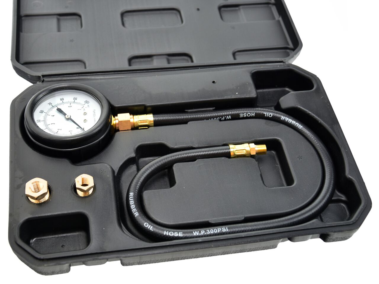 Aparat de masurarea presiune ulei, Geko, 0-7BAR, 3 adaptoare, 1/8