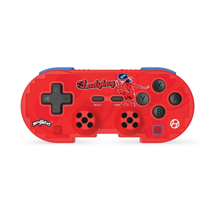 Controller wireless Hyperkin Pixel Art Miraculous Ladybug, compatibil cu Nintendo Switch/PC/Mac/Android