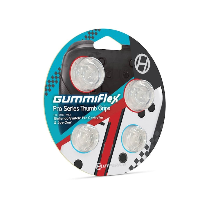 Set accesorii Hyperkin SW GummiFlex, pentru Nintendo Switch, anti-alunecare pentru degetul mare, 4 buc - 1 | YEO