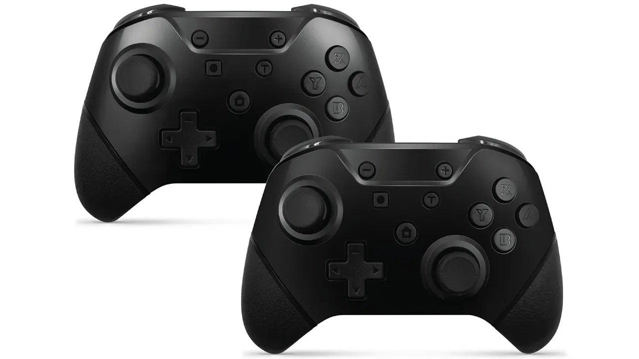 Pachet controlere wireless Armor3 NuChamp pentru Nintendo Switch (2 în 1) (Negru mat, Negru) - 2 | YEO