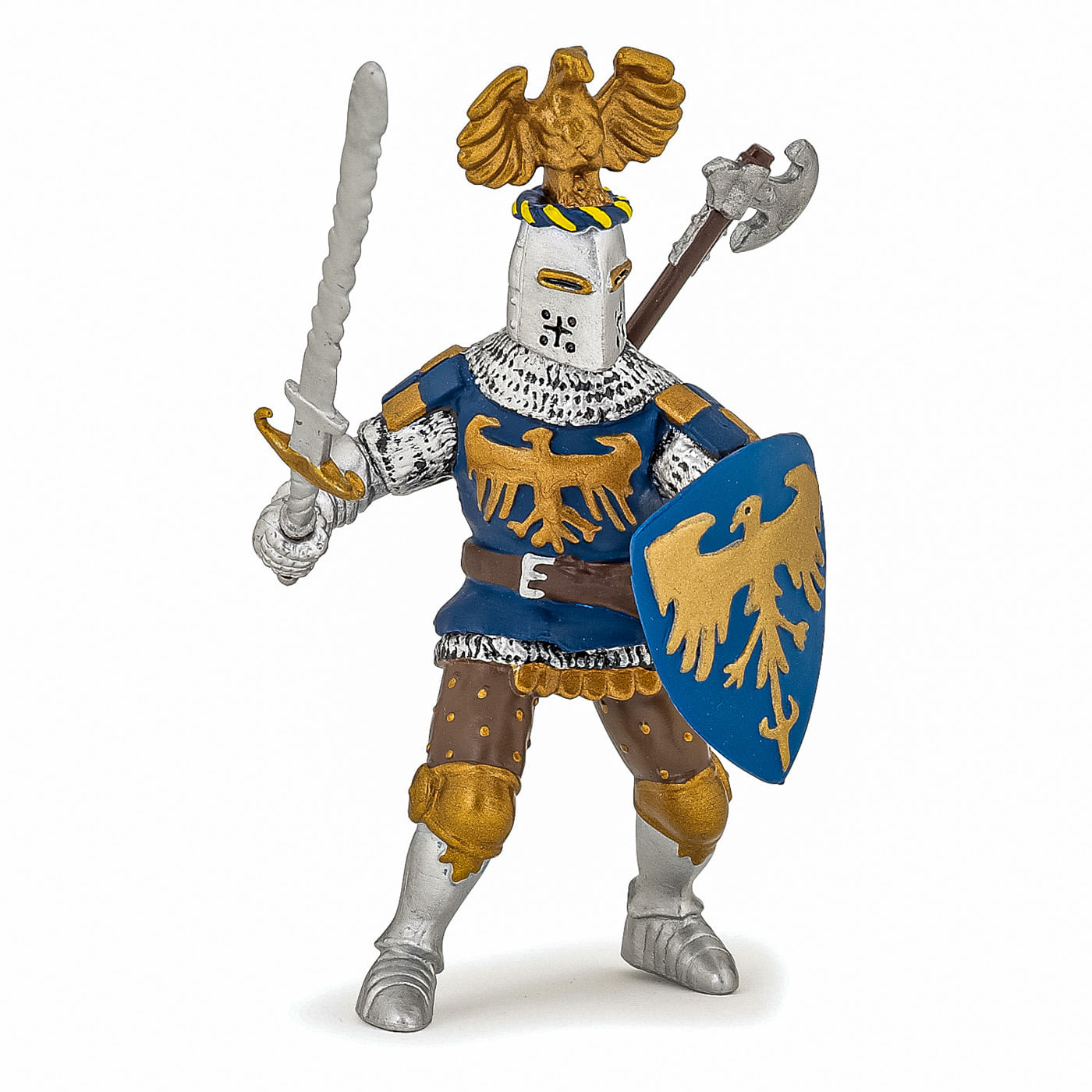 PAPO Figurina cavaler albastru cu creasta