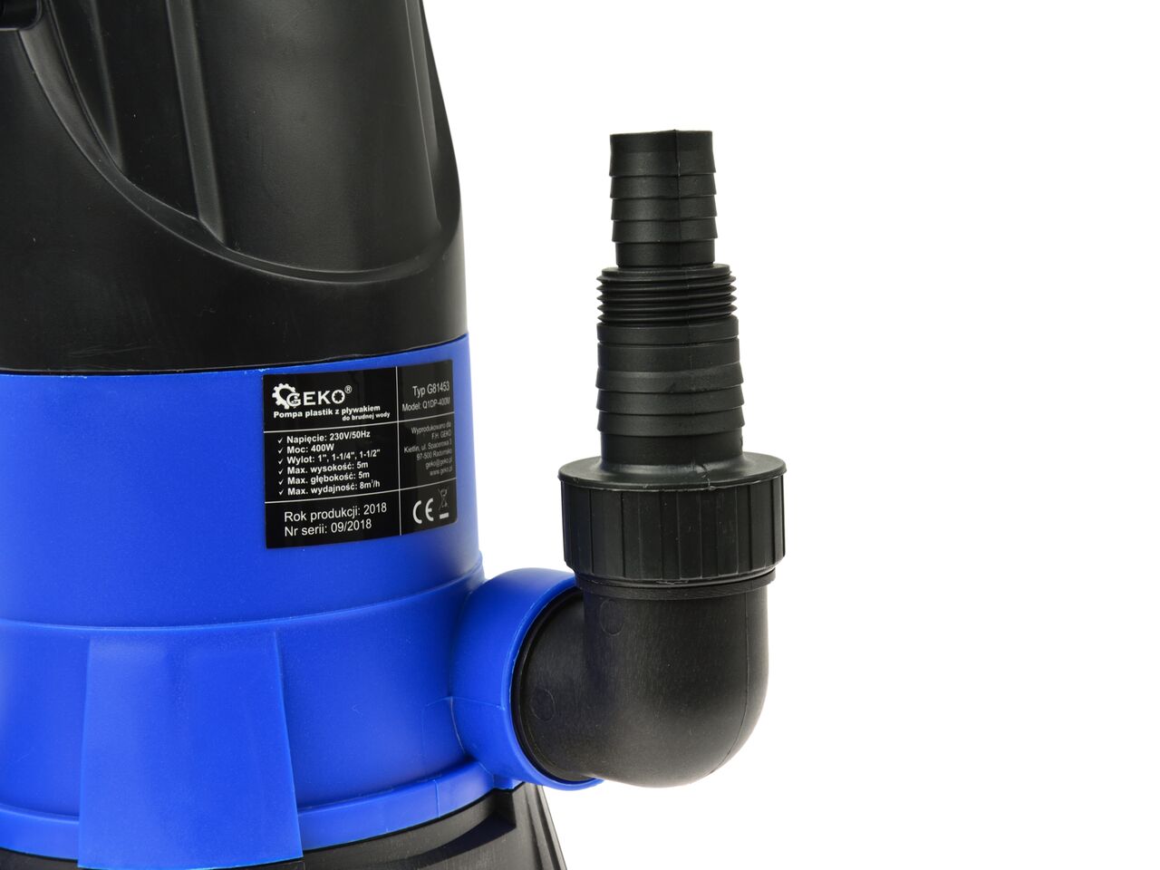 Pompa submersibila pentru apa murdara, 400 W cu plutitor, Geko G81453 — imaginea 6